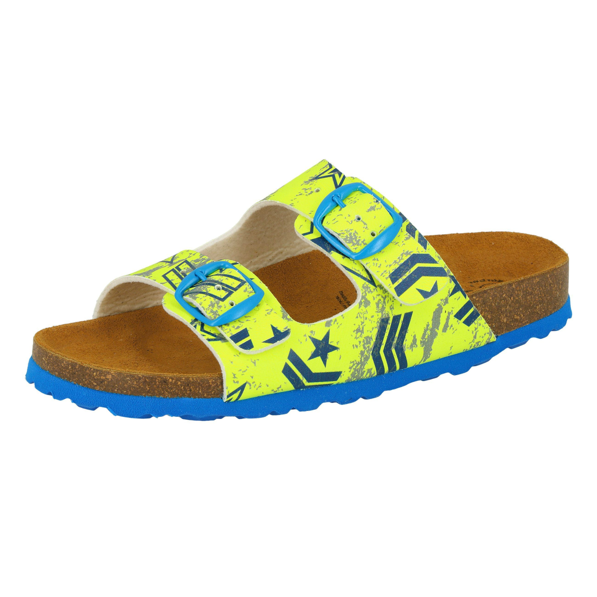 LICO Bioline Top neongelb/blau 38
