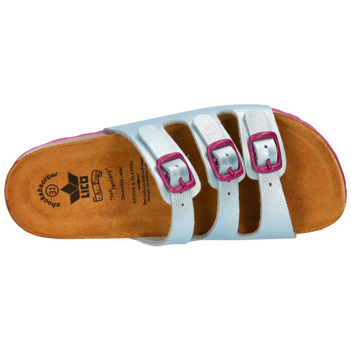 LICO Bioline Kids trkis/pink 38