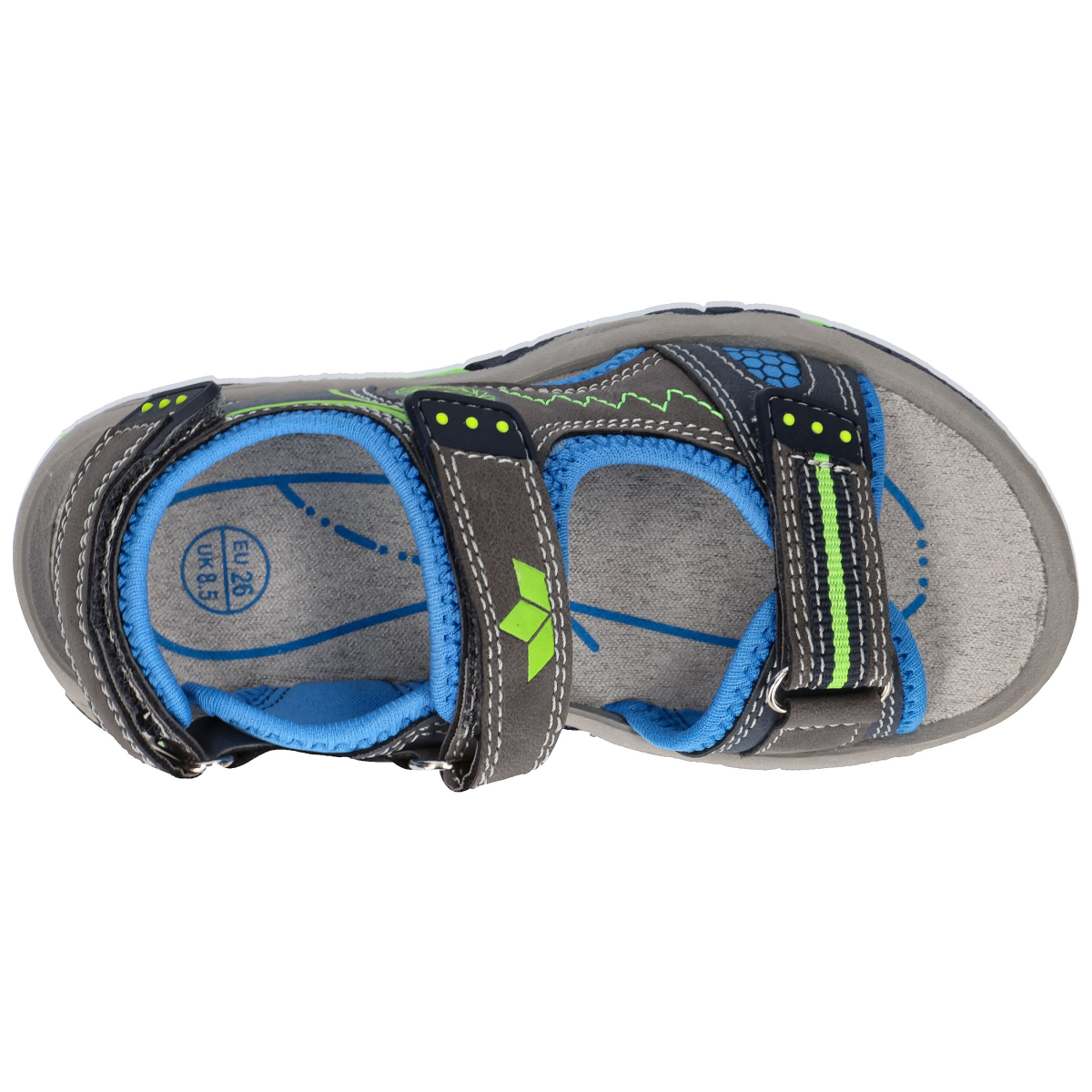 LICO Emil V grau/blau/lemon 39